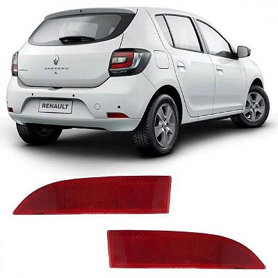 Refletor do para choque sandero renault de 2014 a 2019 e logan renault de 2014 a 2024 traseiro lado direito