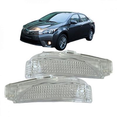 Lente do pisca do retrovisor corolla toyota de 2014 a 2019 lado esquerdo externo