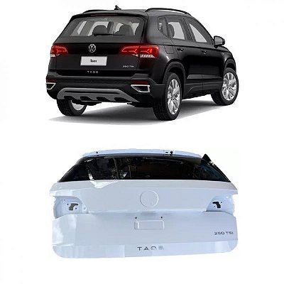 Tampa do porta malas taos volkswagen de 2021 a 2024 verde escuro