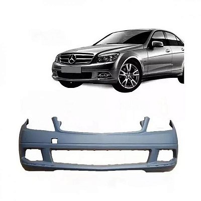 Para choque c180 mercedes benz de 2008 a 2011 dianteiro sem furo para esguicho sem furo para sensor sem furo para friso