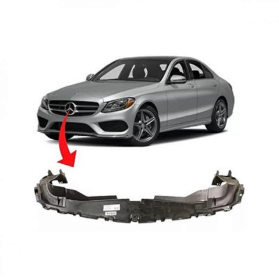 Defletor de duto de entrada de ar c200 mercedes benz de 2015 a 2018 superior