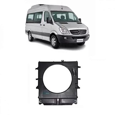 Defletor de entrada de ar sprinter mercedes benz de 2012 a 2016