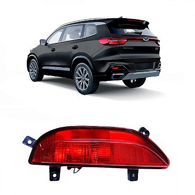 Refletor para para choque tiggo 8 chery de 2021 a 2025 traseiro lado esquerdo com função