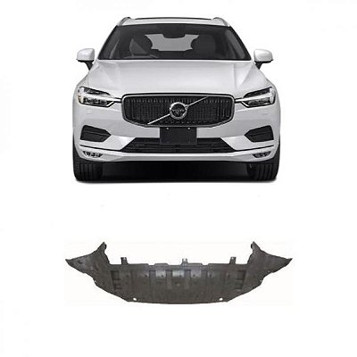 Defletor do para choque xc60 volvo de 2018 a 2021 inferior dianteiro verde escuro