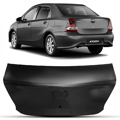 Tampa do porta malas etios toyota de 2012 a 2021 traseira sedã