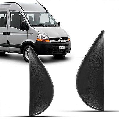 Moldura inferior para choque master renault de 2003 a 2012 lado esquerdo acabamento do retrovisor externo