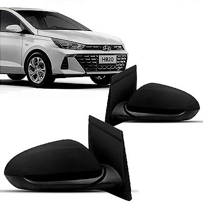 Retrovisor hb20 hyundai de 2023 a 2026 lado direito externo elétrico sem pisca