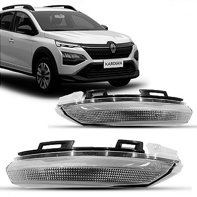 Pisca do retrovisor kardian renault de 2024 a 2025 lado esquerdo verde escuro