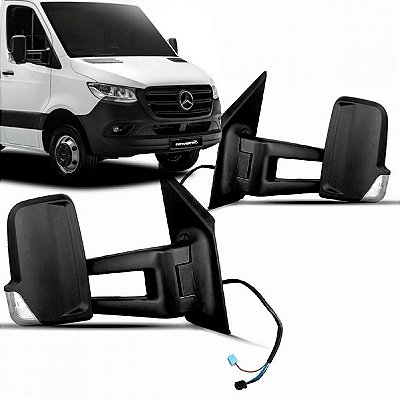 Retrovisor sprinter mercedes benz de 2020 a 2025 lado direito elétrico com aquecimento banco longo