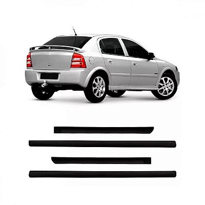 Protetor de para choque astra chevrolet de 1998 a 2002 preto hatch quatro portas