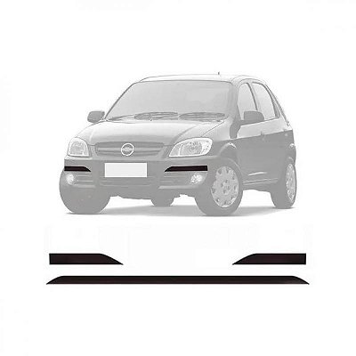 Protetor de para choque celta chevrolet de 2007 a 2015