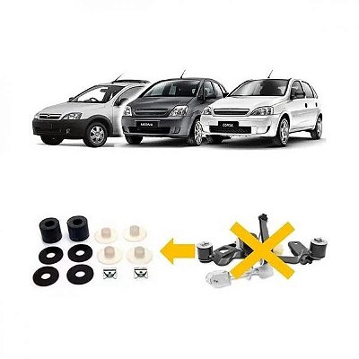 Conjunto de grampos do trambulador corsa chevrolet de 2003 a 2012 e vectra chevrolet