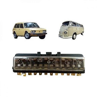 Caixa de fusíveis brasília e kombi volkswagen de 1975 a 1979