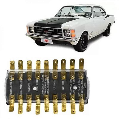Caixa de fusíveis opala e caravan chevrolet de 1974 a 1980