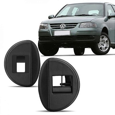 Moldura inferior para choque do botão do vidro elétrico gol volkswagen de 2006 a 2008 dianteira grade par geração quatro