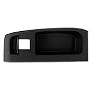 Moldura inferior para choque do botão de vidro elétrico fox volkswagen de 2004 a 2009 dianteira cinza jogo