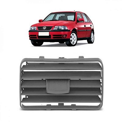 Tela do difusor gol volkswagen de 1999 a 2005 cinza flanelado geração três ponteira para choque