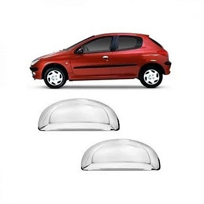Maçaneta 206 e 207 peugeot de 1998 a 2008 cromada par