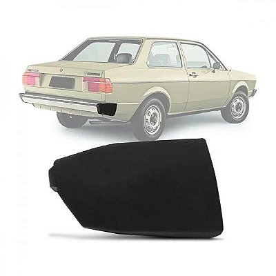 Ponteira de para choque voyage volkswagen de 1982 a 1984 preto e cinza