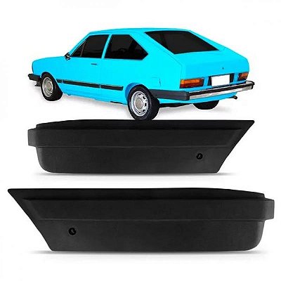 Ponteira para choque passat volkswagen de 1983 a 1986 preto e cinza