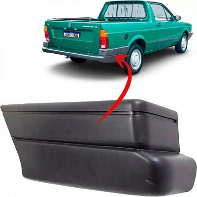 Ponteira para choque saveiro volkswagen de 1993 a 1997 cinza