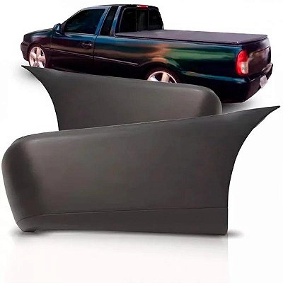 Ponteira para choque saveiro volkswagen de 1997 a 1999 preto