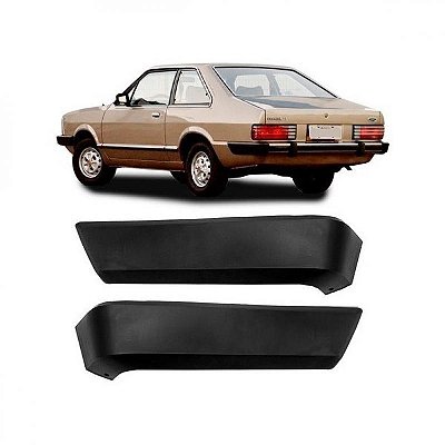 Ponteira de para choque corcel ii ford de 1978 a 1984 preta longa