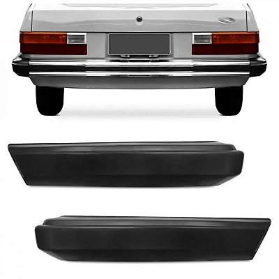 Ponteira de para choque del rey ford de 1980 a 1985 preto e cinza