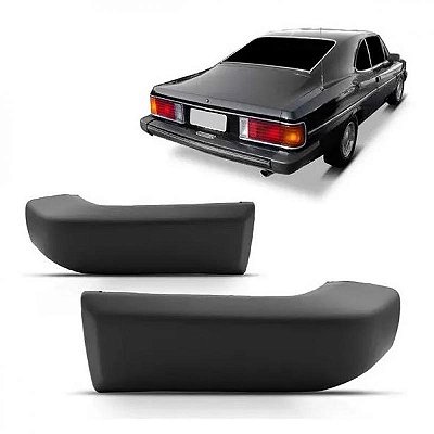 Ponteira de para choque opala chevrolet de 1985 a 1992 lado esquerdo traseiro cinza