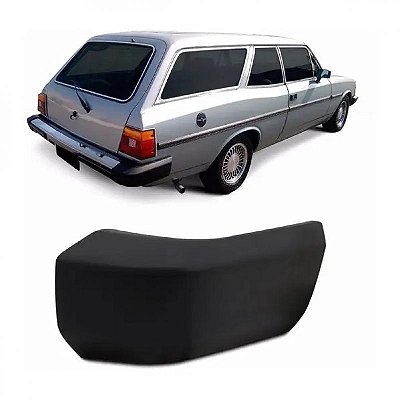 Ponteira de para choque caravan chevrolet de 1985 a 1990 preto