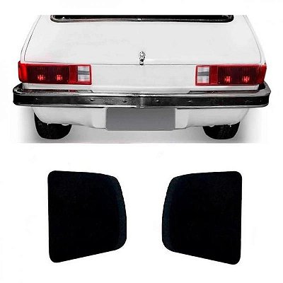 Ponteira de para choque chevette chevrolet de 1979 a 1982 preto