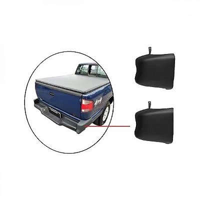 Ponteira para choque s10 chevrolet de 1995 a 2000 preto