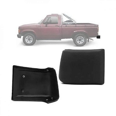 Ponteira para choque d20 chevrolet de 1985 a 1999 preto e cinza