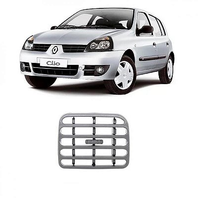 Difusor de entrada de ar clio renault de 2000 a 2011 central lado direito cromado