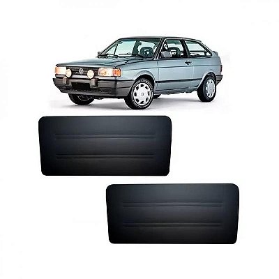 Lateral de portas gol volkswagen de 1985 a 1988 dianteira vermelho escuro estreita