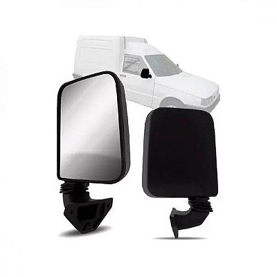 Retrovisor fiorino fiat de 1991 a 1996 lado direito verde escuro externo