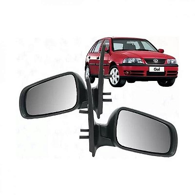 Retrovisor externo gol volkswagen de 1999 a 2008 lado esquerdo terceira e quarta gerações quatro portas para adaptação com pisca