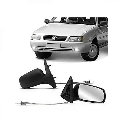 Retrovisor externo santana volkswagen de 1999 a 2006 lado direito verde escuro com controle manual