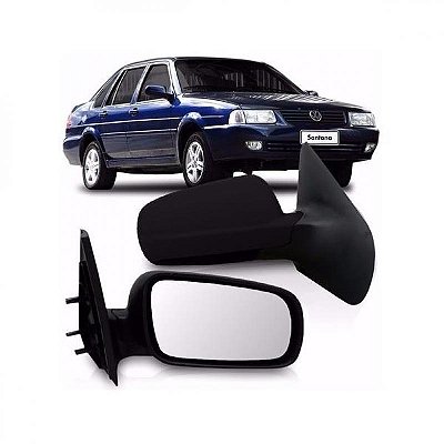 Retrovisor externo santana volkswagen de 1999 a 2006 lado esquerdo verde escuro fixo