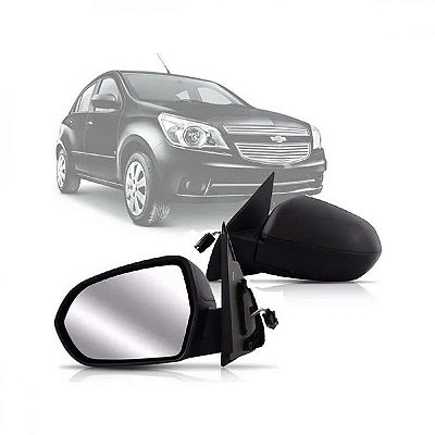 Retrovisor externo agile chevrolet de 2009 a 2014 e montana chevrolet de 2011 a 2021 lado esquerdo elétrico