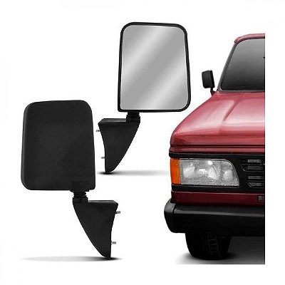 Carcaça de retrovisor externo d20 chevrolet de 1985 a 1990 lado direito com bojo grande