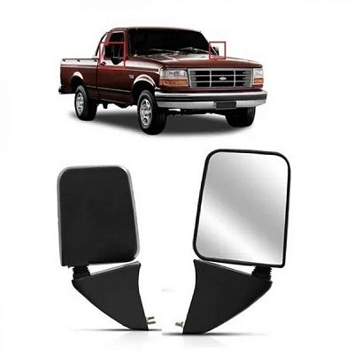 Retrovisor externo f1000 ford de 1993 a 1998 lado esquerdo verde escuro fixo