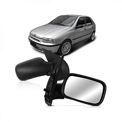 Retrovisor externo palio fiat de 1996 a 2000 lado esquerdo verde escuro adaptação quatro portas