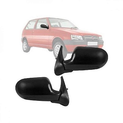 Retrovisor externo uno fiat de 2010 a 2011 lado direito bicolor economy duas portas adaptação