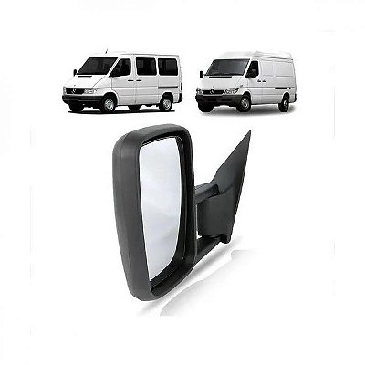 Retrovisor externo sprinter mercedes benz de 1995 a 2011 lado direito fixo