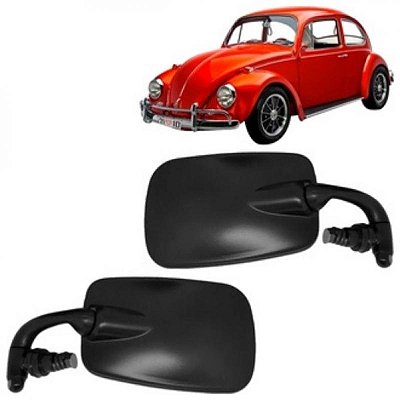 Retrovisor fusca volkswagen de 1976 a 1996 lado esquerdo preto universal