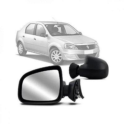 Retrovisor externo logan e sandero renault de 2011 a 2013 lado direito verde escuro elétrico