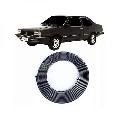 Friso de para choque santana volkswagen de 1987 a 1990 cromado de encaixe com 6 metros