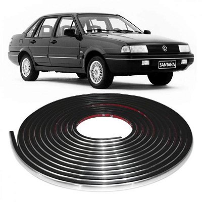 Friso de para choque santana volkswagen de 1991 a 1998 cromado colante com 25 metros