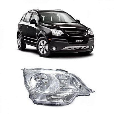 Farol captiva chevrolet de 2008 a 2014 lado esquerdo manual